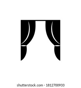Illustration Vector graphic of curtain icon