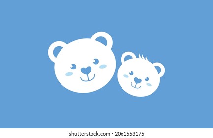 Illustration vector graphic of cute bear animal