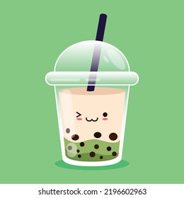 illustration vector graphic of Cute boba tea.
perfect for display menu, children's book, logos, icons. etc