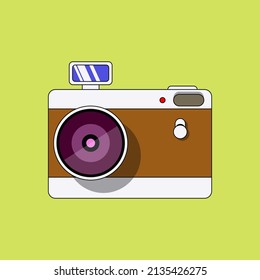 Illustration vector graphic of a cute camera