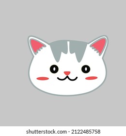 ilustración vectorial de gato lindo. bueno para imágenes divertidas
