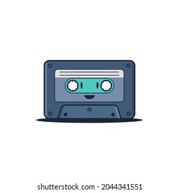 illustration vector graphic cute character cassette tape   
eps 10 file editable perfect for music ads icon
size artboard 3000x3000 pixel