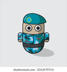 illustration vector graphic of cute character in any job perfect for design, wallpaper icon