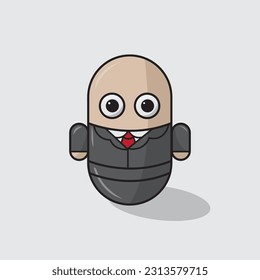 illustration vector graphic of cute character in any job perfect for design, wallpaper icon