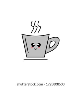 ILLUSTRATION VECTOR GRAPHIC OF CUTE COFFE MUG