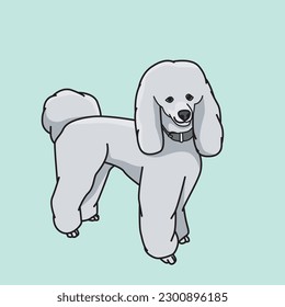 illustration vector graphic of cute dog perfect for design and wallpaper