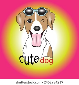 illustration, vector, graphic, cute, dog