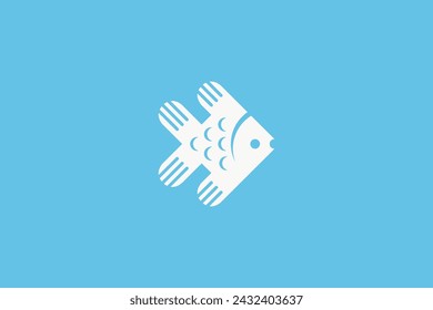 Illustration vector graphic of cute cute fish. Good for logo