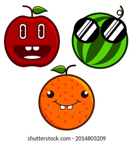 Ilustración vectorial gráfica de la forma de círculo de frutos secos. perfecto para el diseño de caracter kawai, para el diseño de camisetas para niños y todo para niños