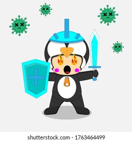 illustration vector graphic of cute and funny penguin cartoon character. fit for mascot and symbol
