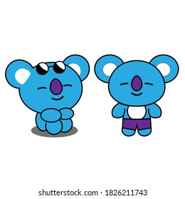 illustration vector graphic of cute koala