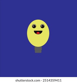 Illustration Vector Graphic of cute lamp with cartoon characters
