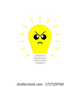 ILLUSTRATION VECTOR GRAPHIC OF CUTE LIGHTBULB