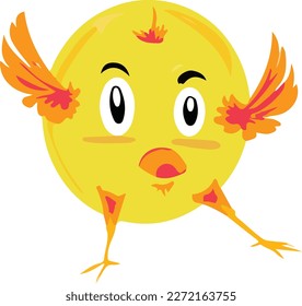 Illustration vector graphic of cute little chicks perfect for animal designs decoration, sticker or logo