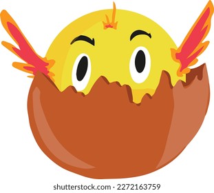 Illustration vector graphic of cute little chicks perfect for animal designs decoration, sticker or logo