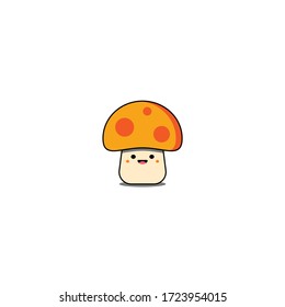 Illustration vector graphic of cute mushrooms