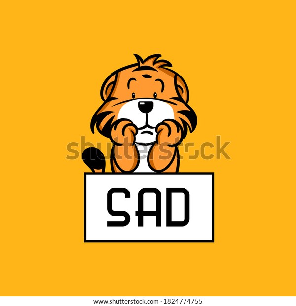 Illustration\
vector graphic cute tiger mascot\
character