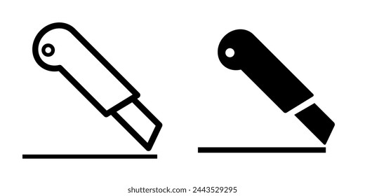 Ilustración Vector Gráfico del icono del cortador