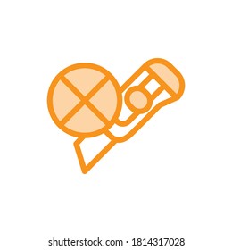 Illustration Vector graphic of cutting icon. Fit for cutting, sharpener, accessory, box-knife, box-cutter etc.