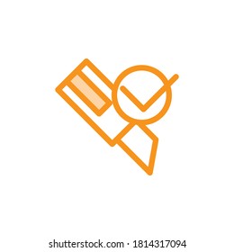 Ilustración Gráfico vectorial del icono de corte. Apto para cortar, afilar, accesorio, cuchilla de caja, cortadora de cajas, etc.