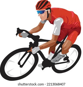 illustration of vector graphic cyling