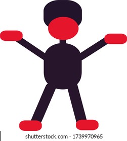 illustration vector graphic of dancing man . perfect for dancing,event, promotion, marketing, art and any more