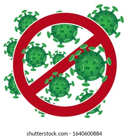 illustration vector graphic of danger virus sign, perfect for symbol, icon, safety, etc