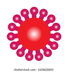 illustration vector graphic of dangerous virus logos. vector illustration
