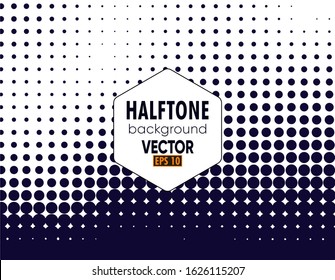Illustration vector graphic of dark blue Abstract Halftone Square Frame on white background. Good for Vector modern futuristic texture for posters, sites, business cards, interior design, etc.
