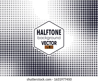 Illustration vector graphic of dark blue Abstract halftone wave dotted background. Good for Vector modern futuristic texture for posters, sites, business cards, interior design, etc. Vector EPS10.