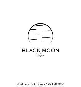 Illustration vector graphic of dark moon logo design. perfect for your company logo