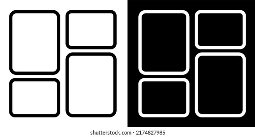 Illustration Vektorgrafik des Dashboard-Icons. Schwarze Farbe
