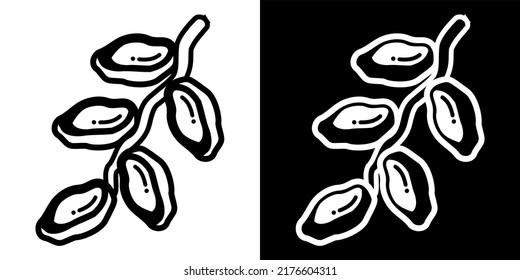 Illustration Vector Graphic Of Dates, Fruit, Food Icon