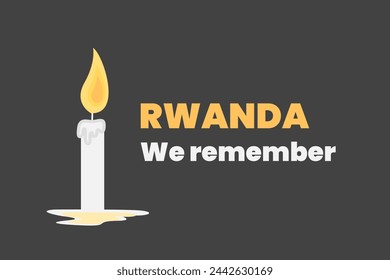 Illustration vector graphic of day to remember rwanda genocide victims. Good for poster or background