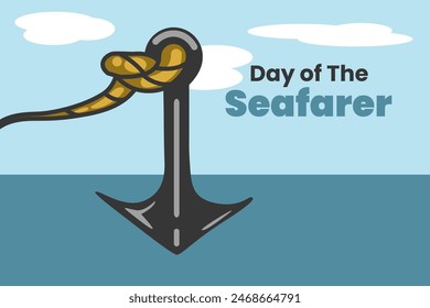 Illustration vector graphic of day of the seaferer. Good for poster
