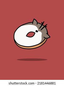 Illustration vector graphic of Deer Donut