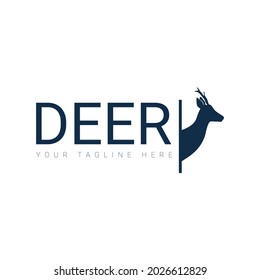 Illustration vector graphic of deer logo design
