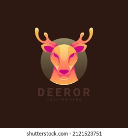Illustration vector graphic of Deer Logo, good for logo design
