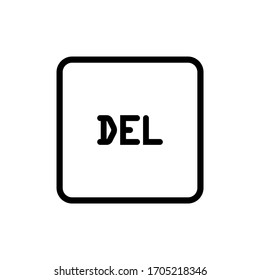 Illustration vector graphic of delete type icon