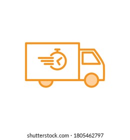Illustration Vector graphic of delivery icon. Fit for courier, shipping, e-commerce, order etc.
