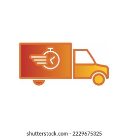 Illustration Vektorgrafik der Lieferung Symbol. Geeignet für Kurier, Versand, E-Commerce, Bestellungen etc.
