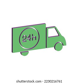 Illustration Vector graphic of delivery icon. Fit for courier, shipping, e-commerce, order etc.