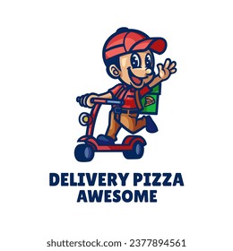 Illustration vector graphic of Delivery Pizza, good for logo design