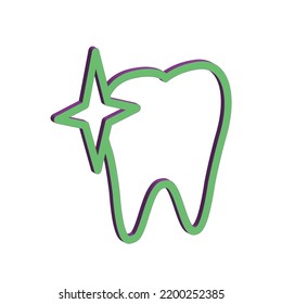 Illustration Vector graphic of dental icon. Fit for dentist, clinic, healthcare etc.
