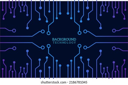 Illustration vector graphic design of abstract background circuit technology perfect for artificial intelligence concept