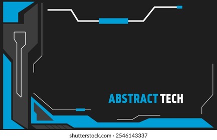 illustration vector graphic of design abstract tech background modern