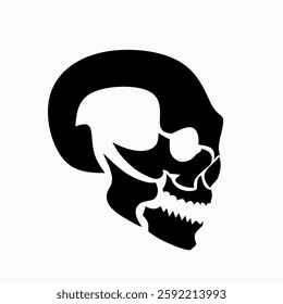 illustration vector graphic of design abstract skull head