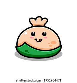 Ilustración vectorial de diseño gráfico activo del pastel baozi. Adecuado para contenido multipropósito.