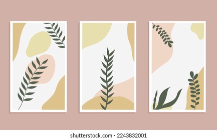 Illustration vector graphic of design botanical floral boho for wall art, printable art and other