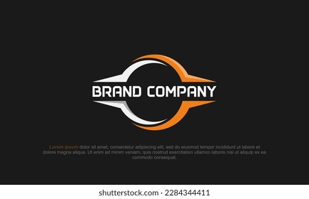 illustration vector graphic design. combination badge logo with abstract circle shape for your brand